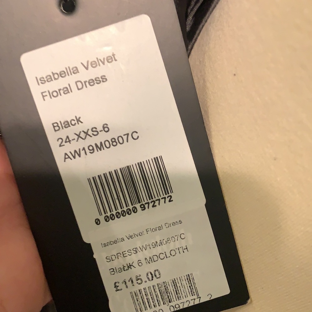 NOT FOR SALE ModCloth X Collectif Velvet Floral High Low Dress - Picture 10 of 12